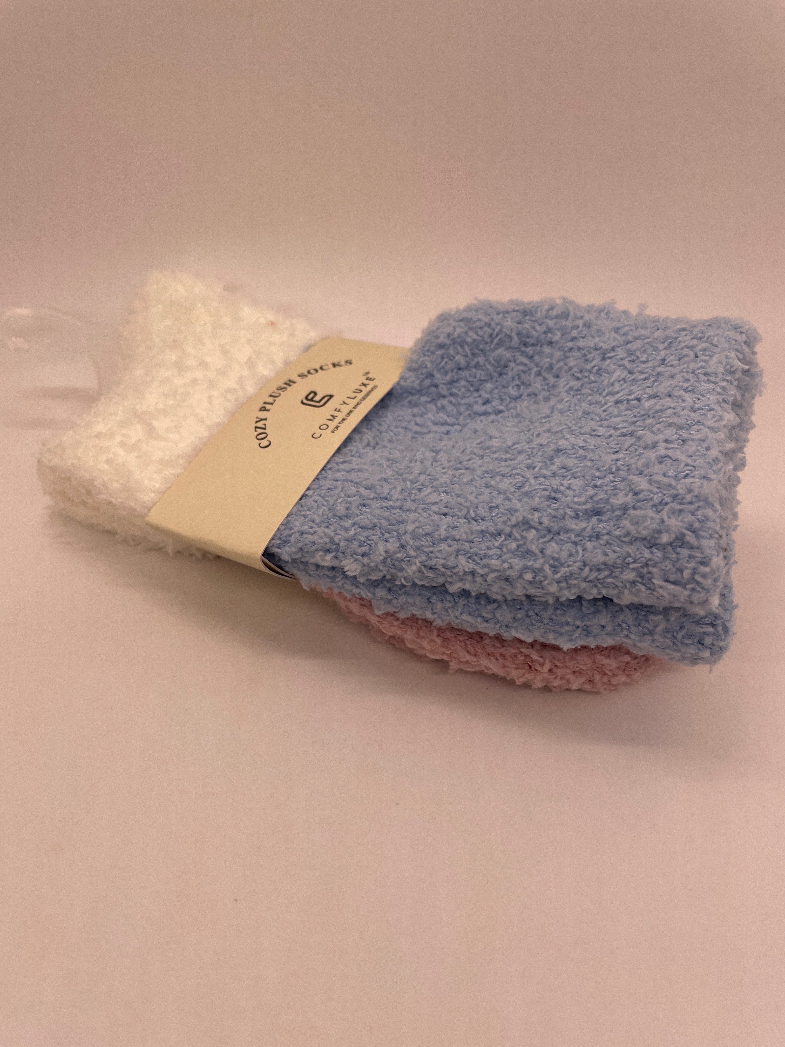 Pink & Blue Mini Crew Socks