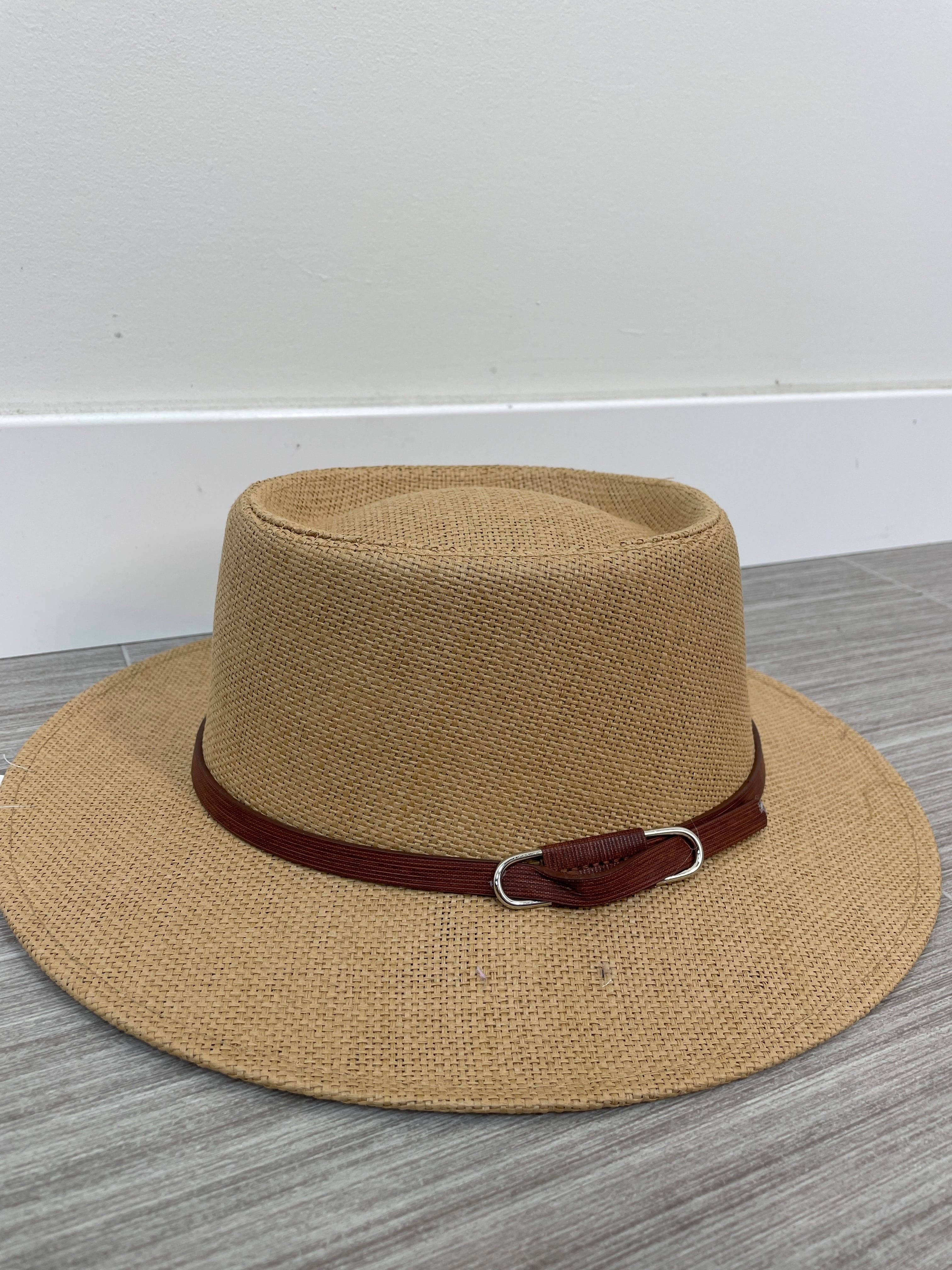 Natural Silver Loop Beach Hat