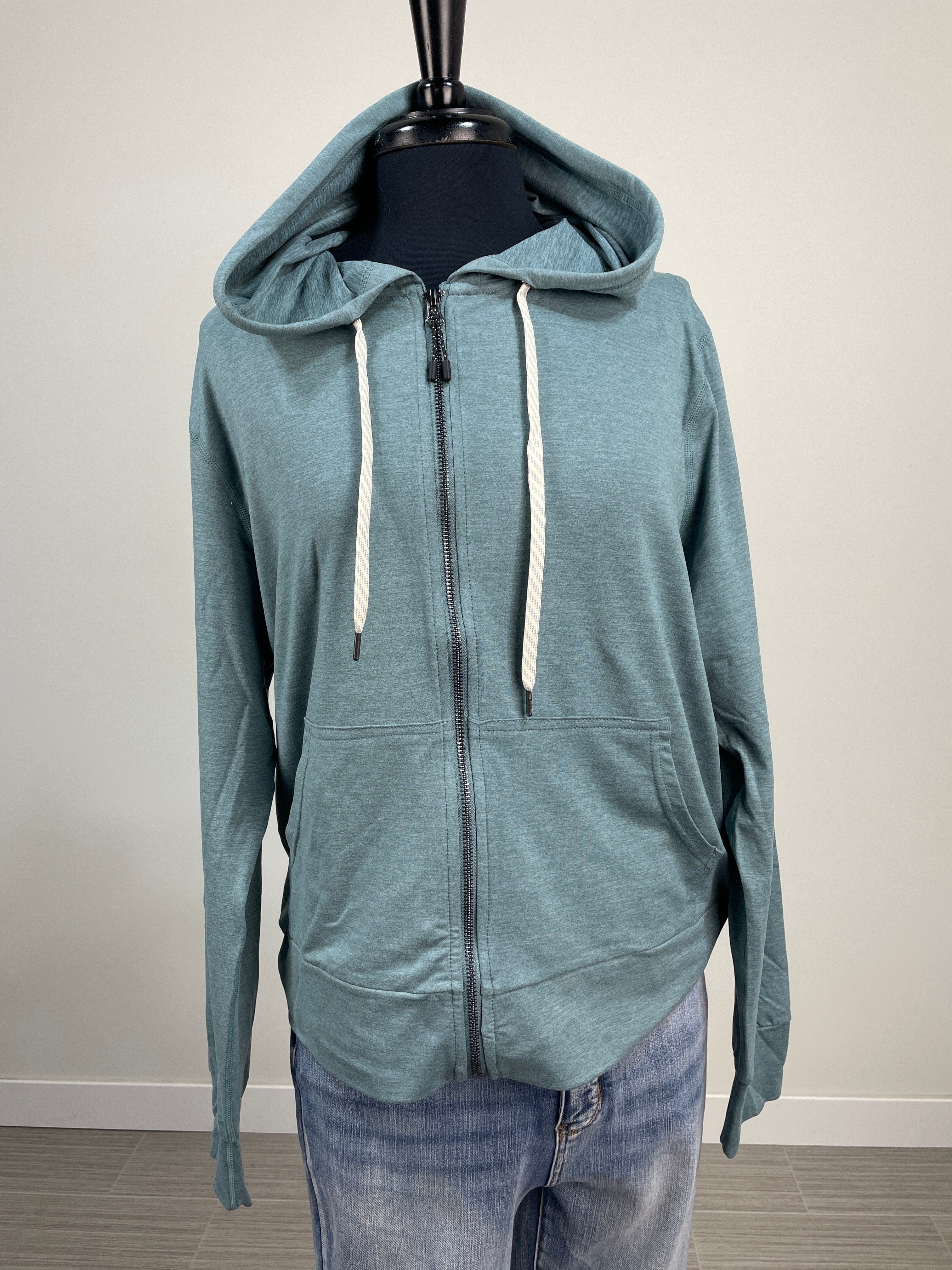 Sea Green Odessa Full Zip Top
