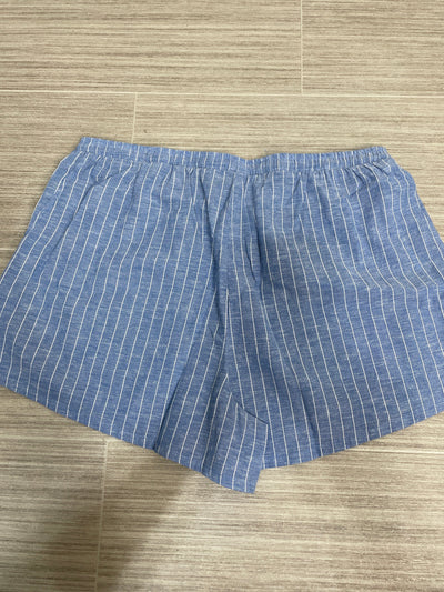 Blue & White Stripe Shorts