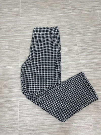 Black & White Plaid Straight Pant