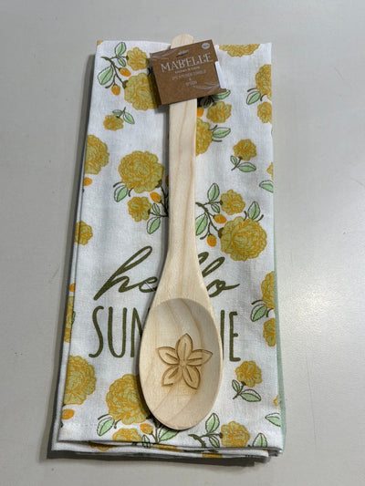 Spring 2pk Towel & Spoon Set