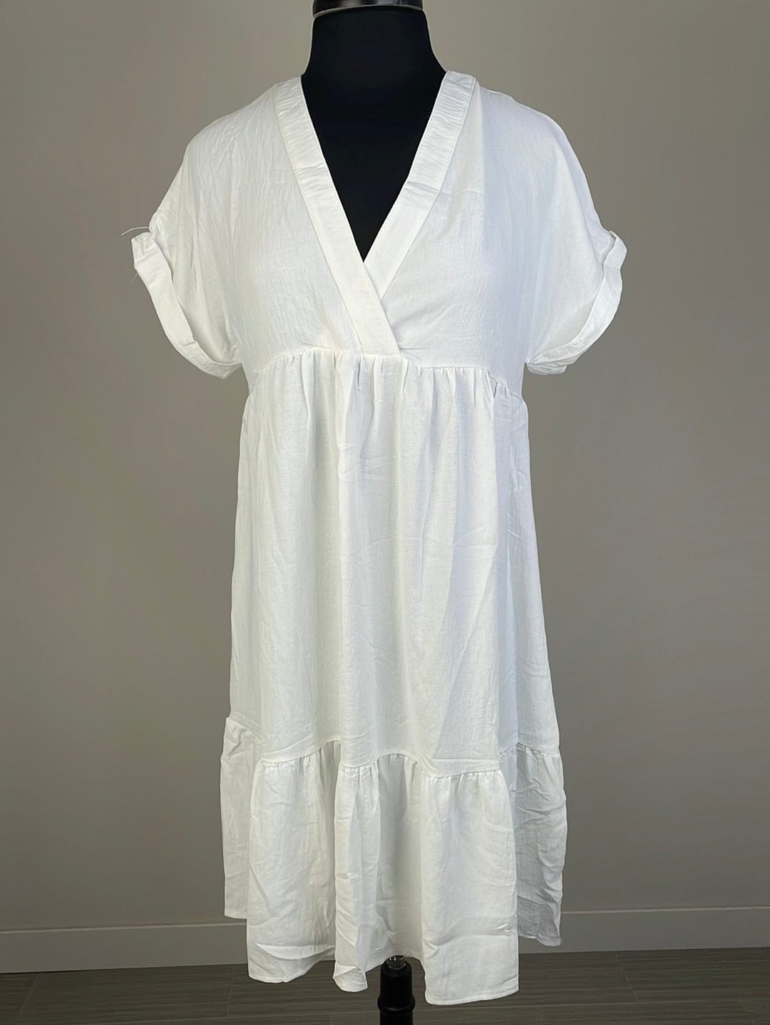 White Class Empire Dress