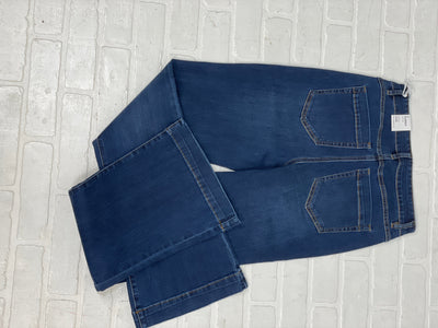 Audrey Pull On Flare Jeans - Blue Moon