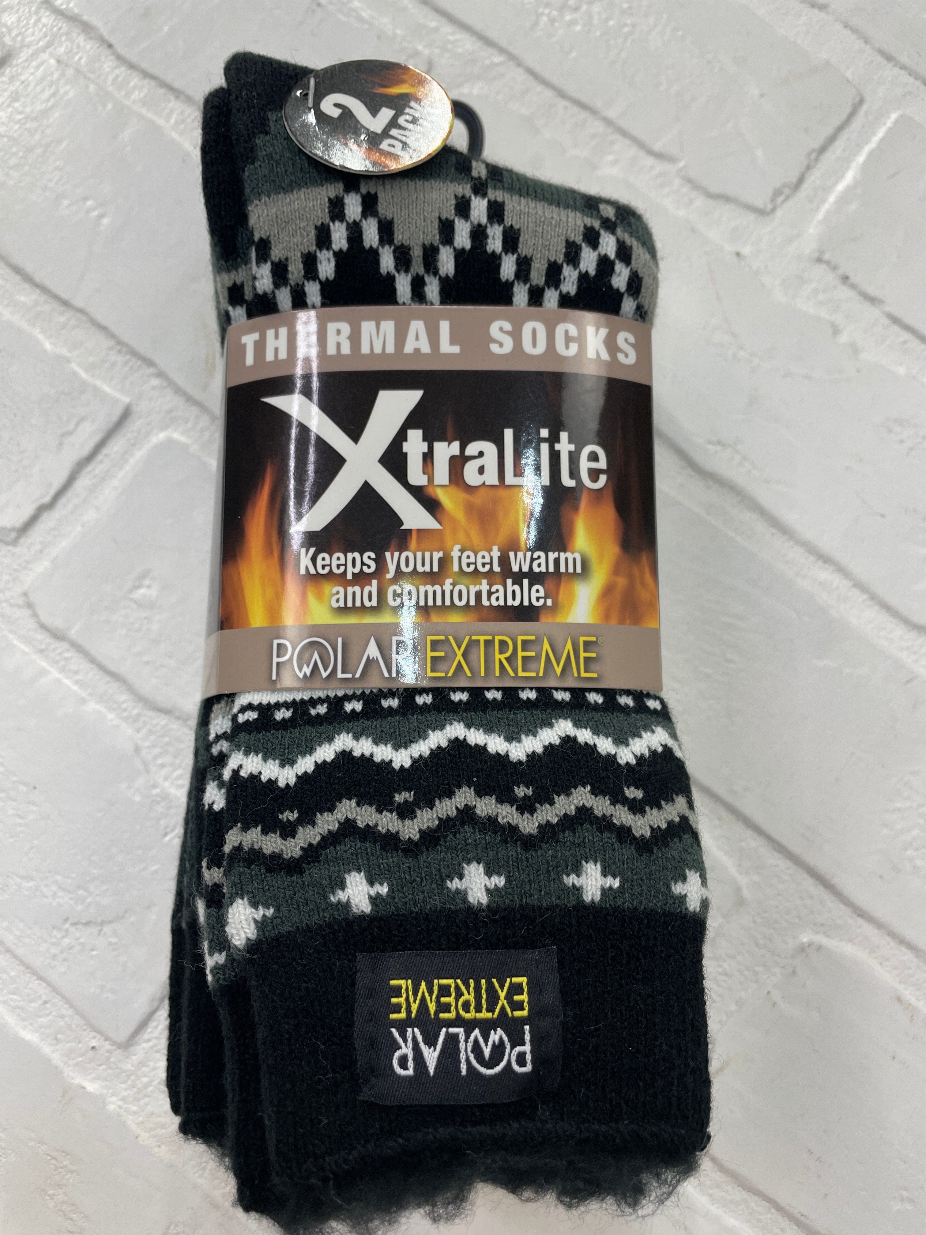 PE Men's Xtralite Black Diamond 2pk Sock