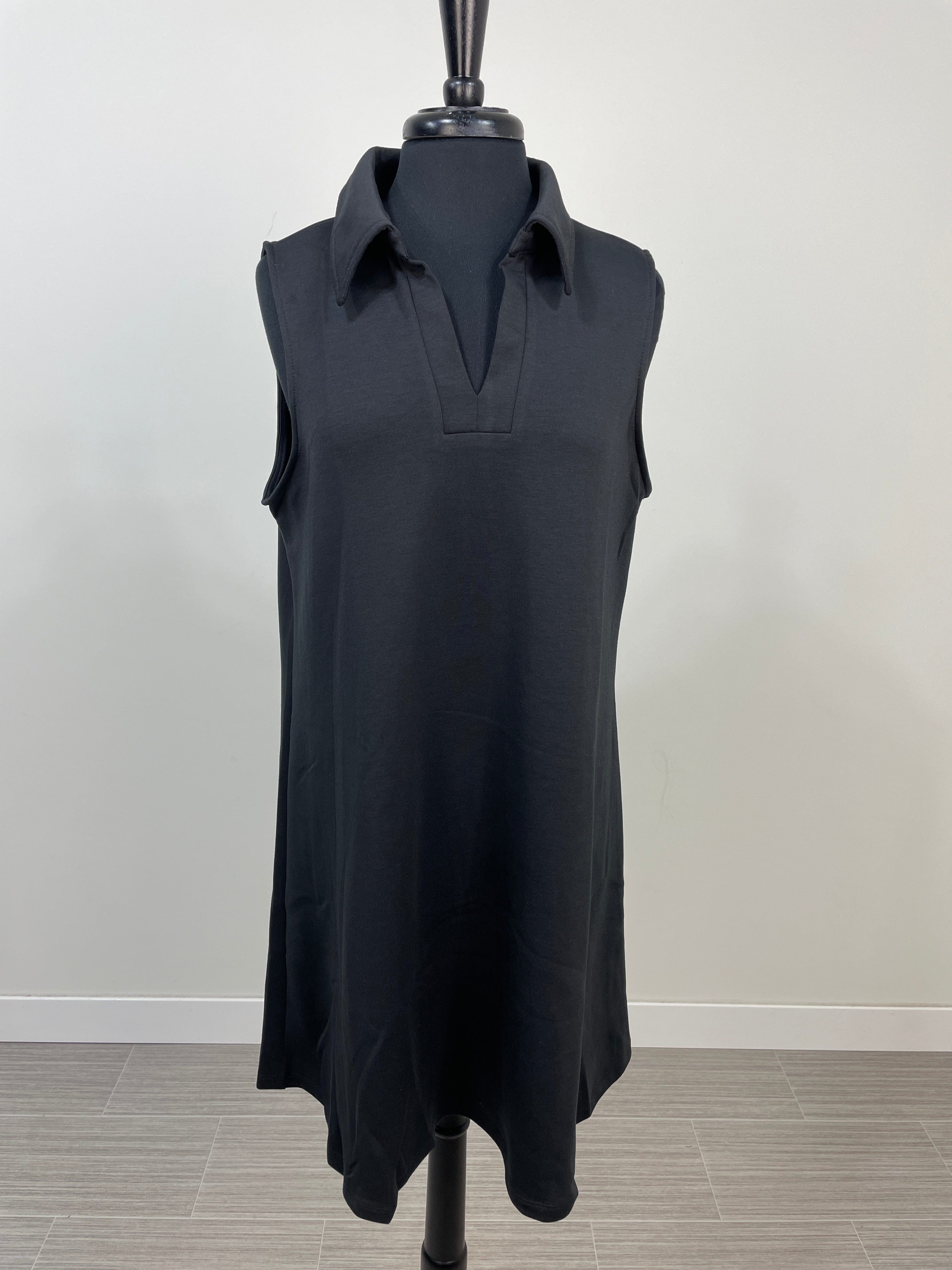 Black Collar Cruise Dress