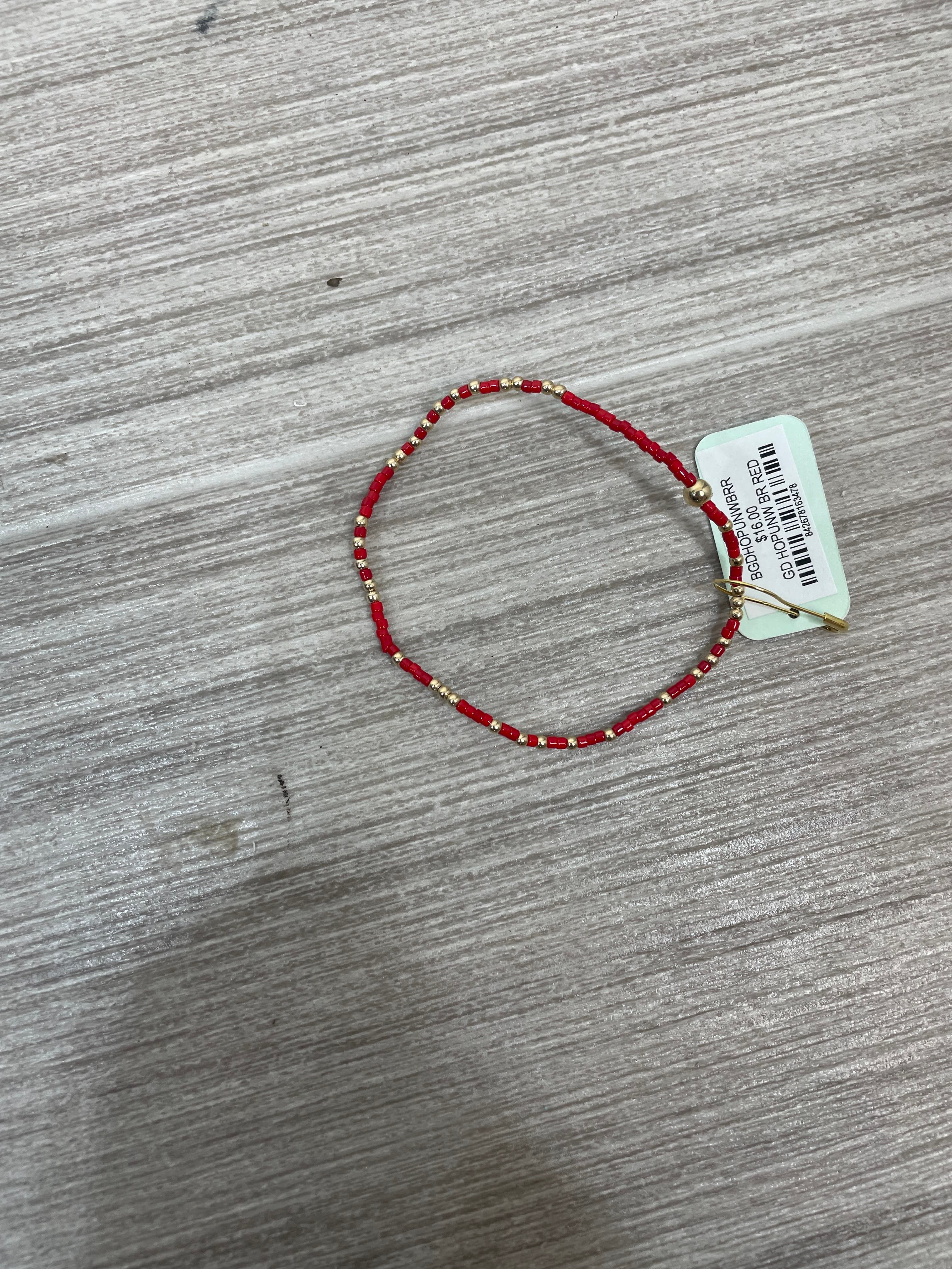 Gameday Hope Unwritten Bracelet - Bright Red