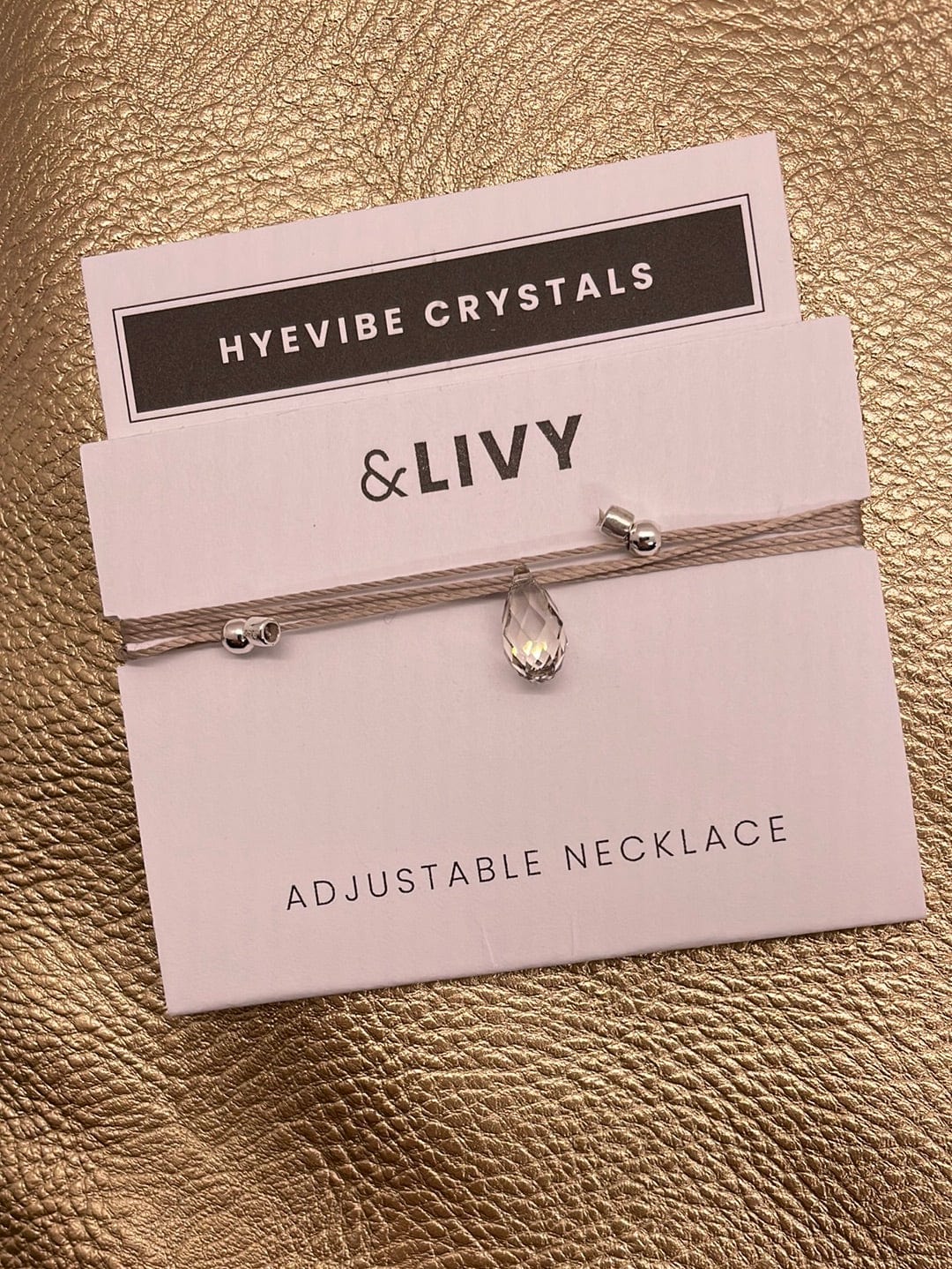Hyevibe Crystal Slider - Silver Shade on Silver