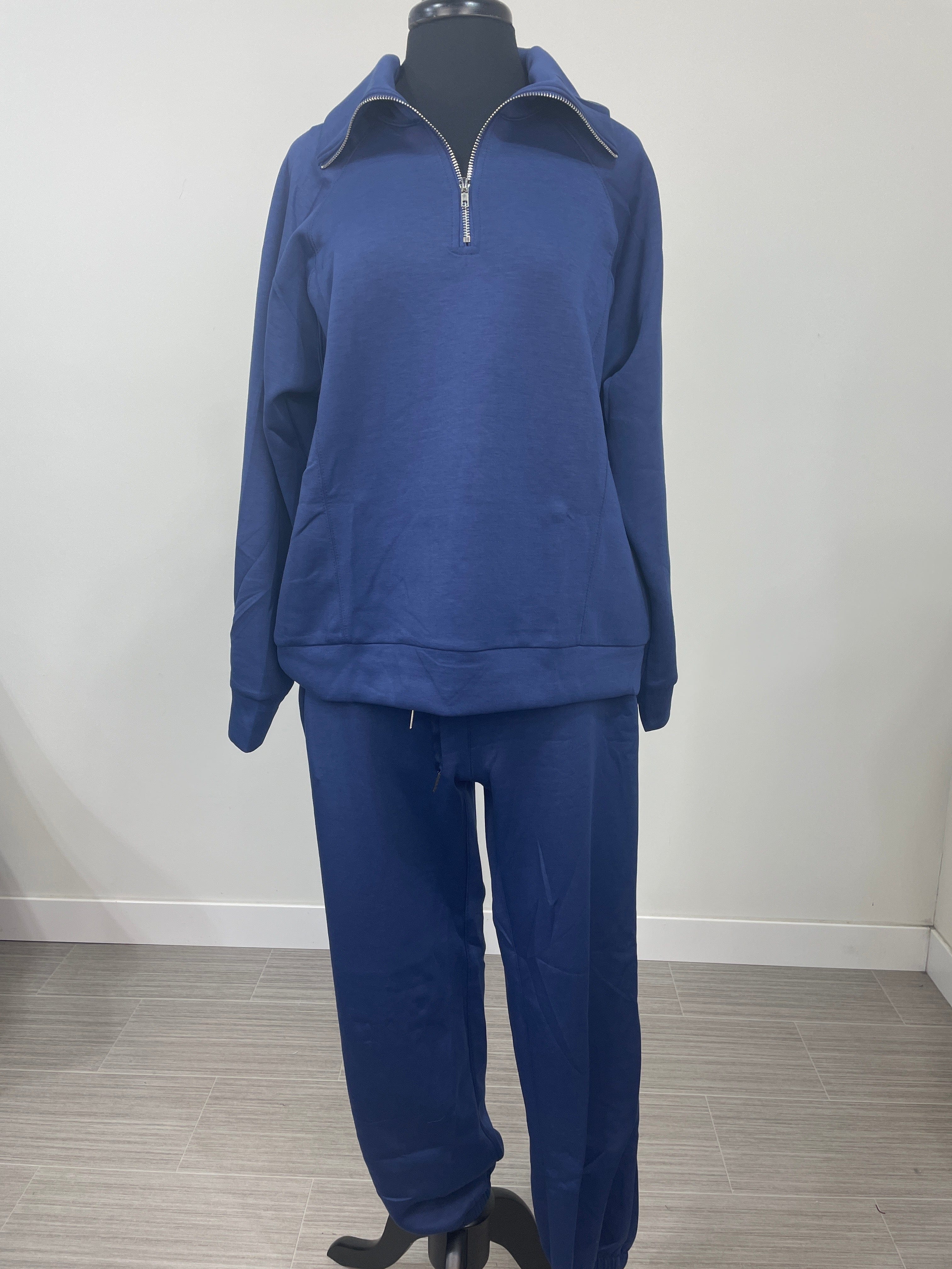 Navy Quarter Zip Hamptons Set