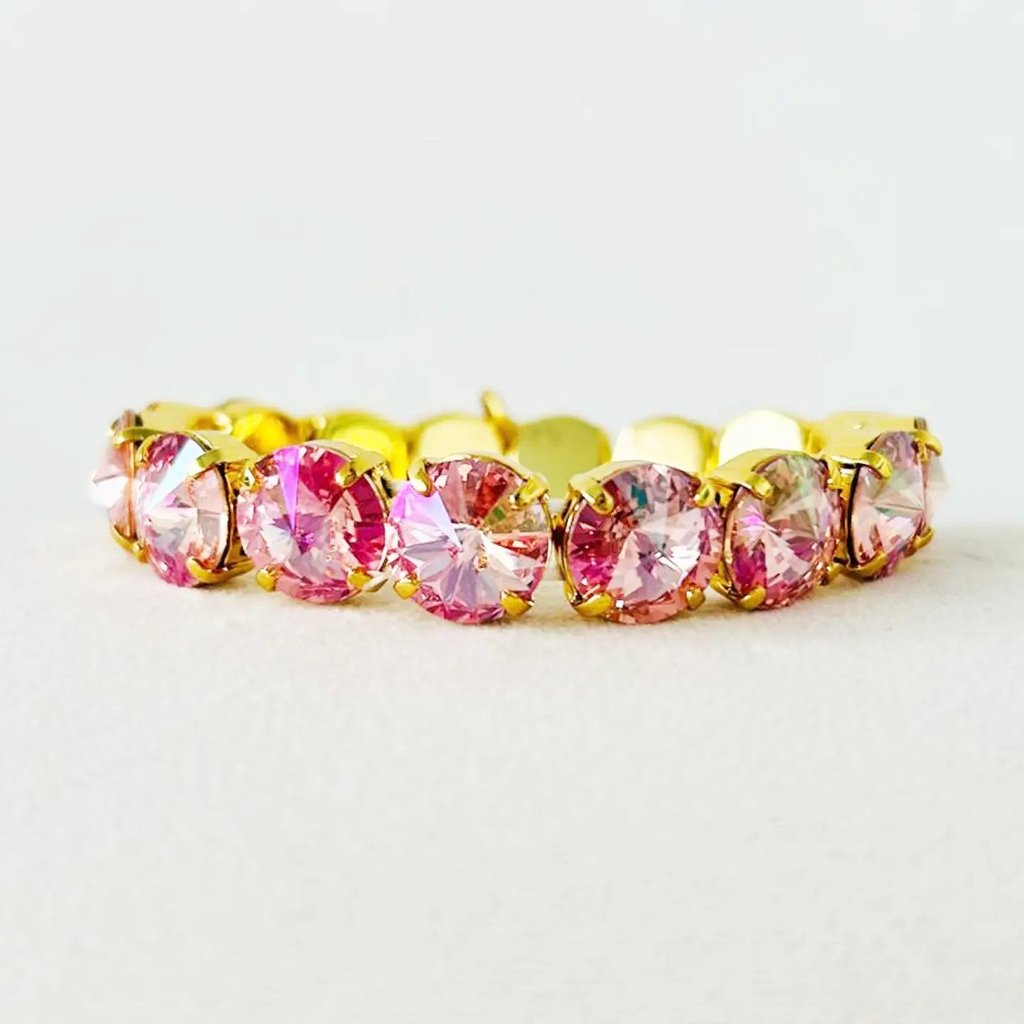 Croatia Stretch Bracelet: Light Rose Glimmer
