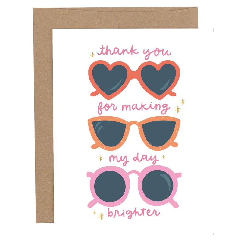 Thank You Sunglasses Greeting Card