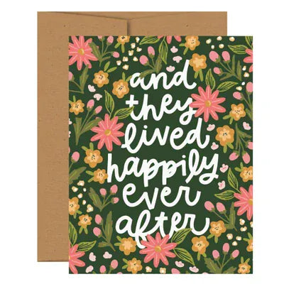 Happily Ever After Wedding Greeting Card
