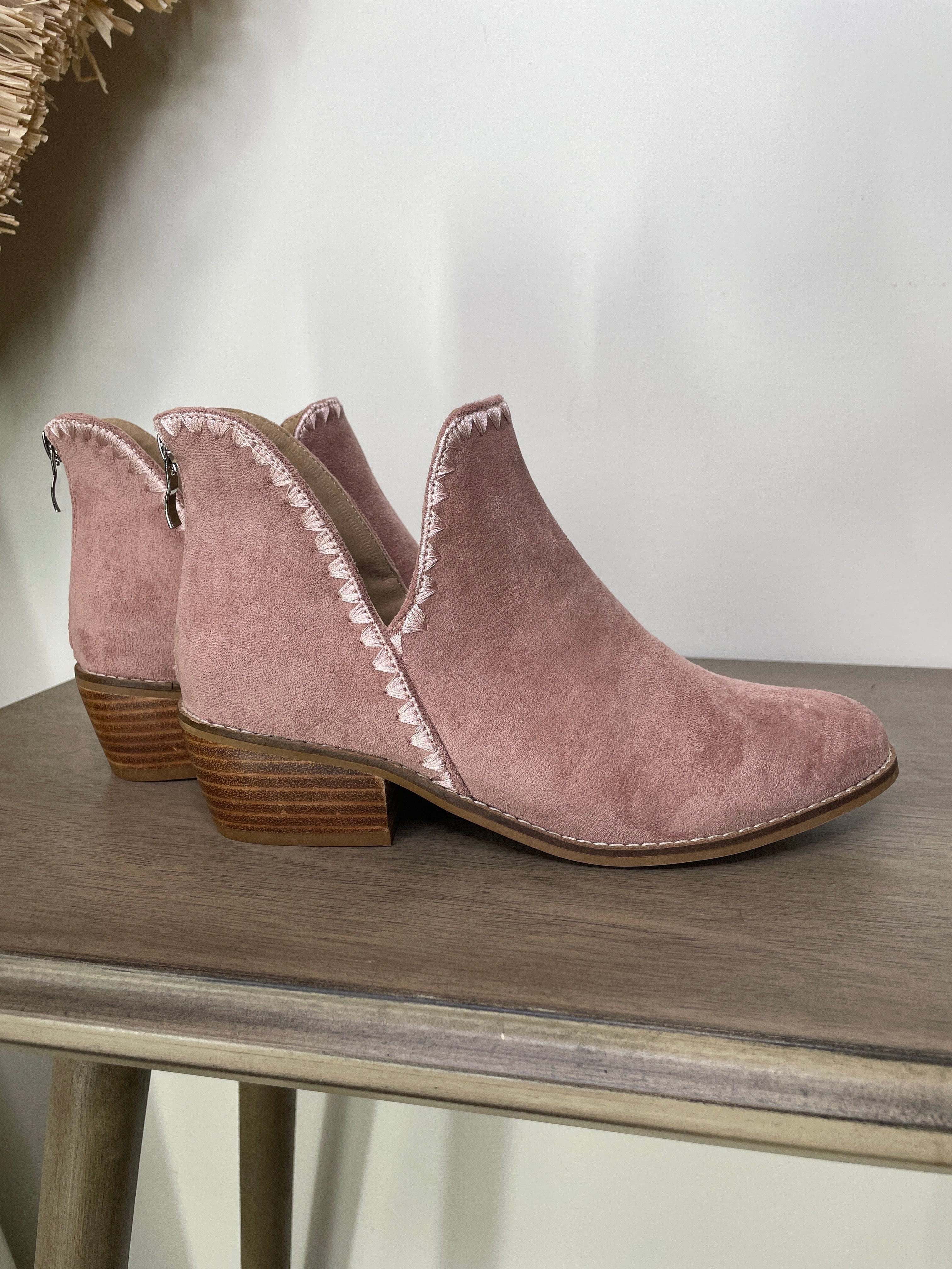 Spice It Up - Blush Faux Suede Boot