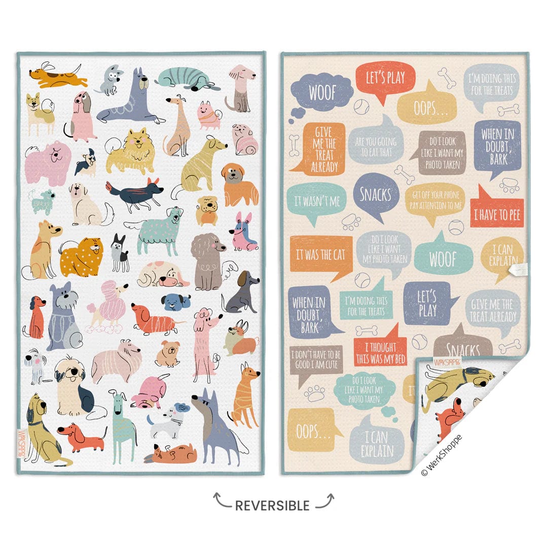 If Dogs Could Talk Kitchen Microfiber Towel
