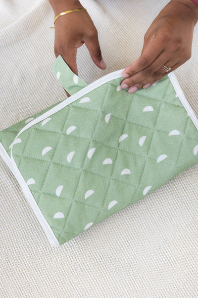 Organic Sage Travel Changing Mat, Diaper Bag Changing Pad