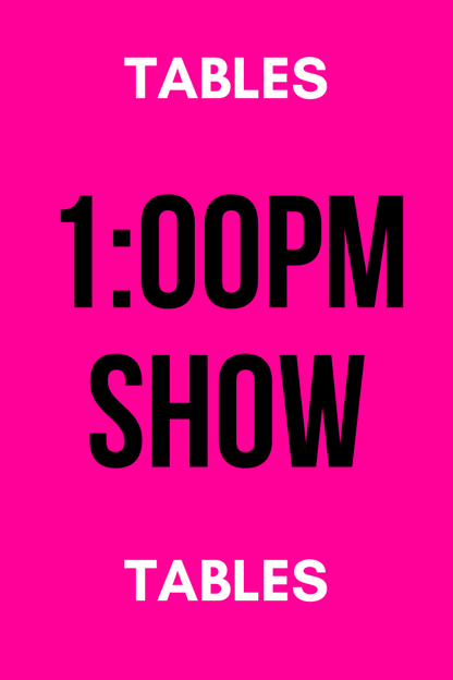 Spring Fashion Show 2025 1:00 PM SHOW - Full Table Sales