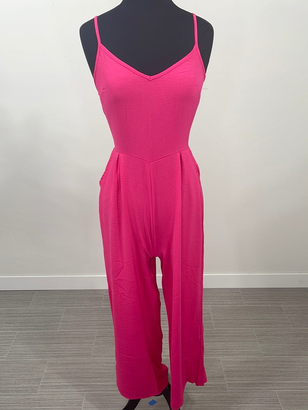 Pink Sleek Strappy Jumpsuit