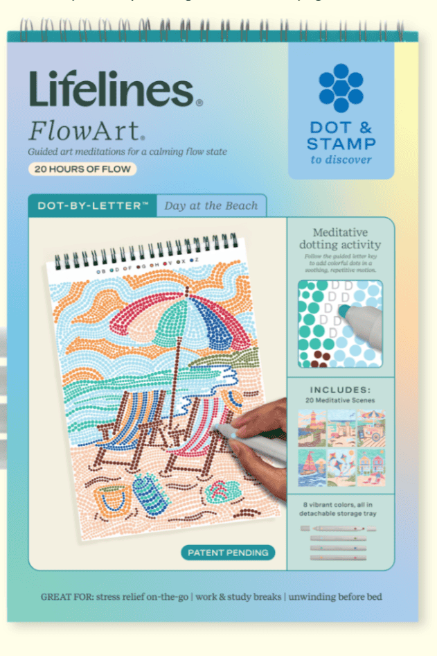 Flow Art - Dot By Letter - Day At the Beach