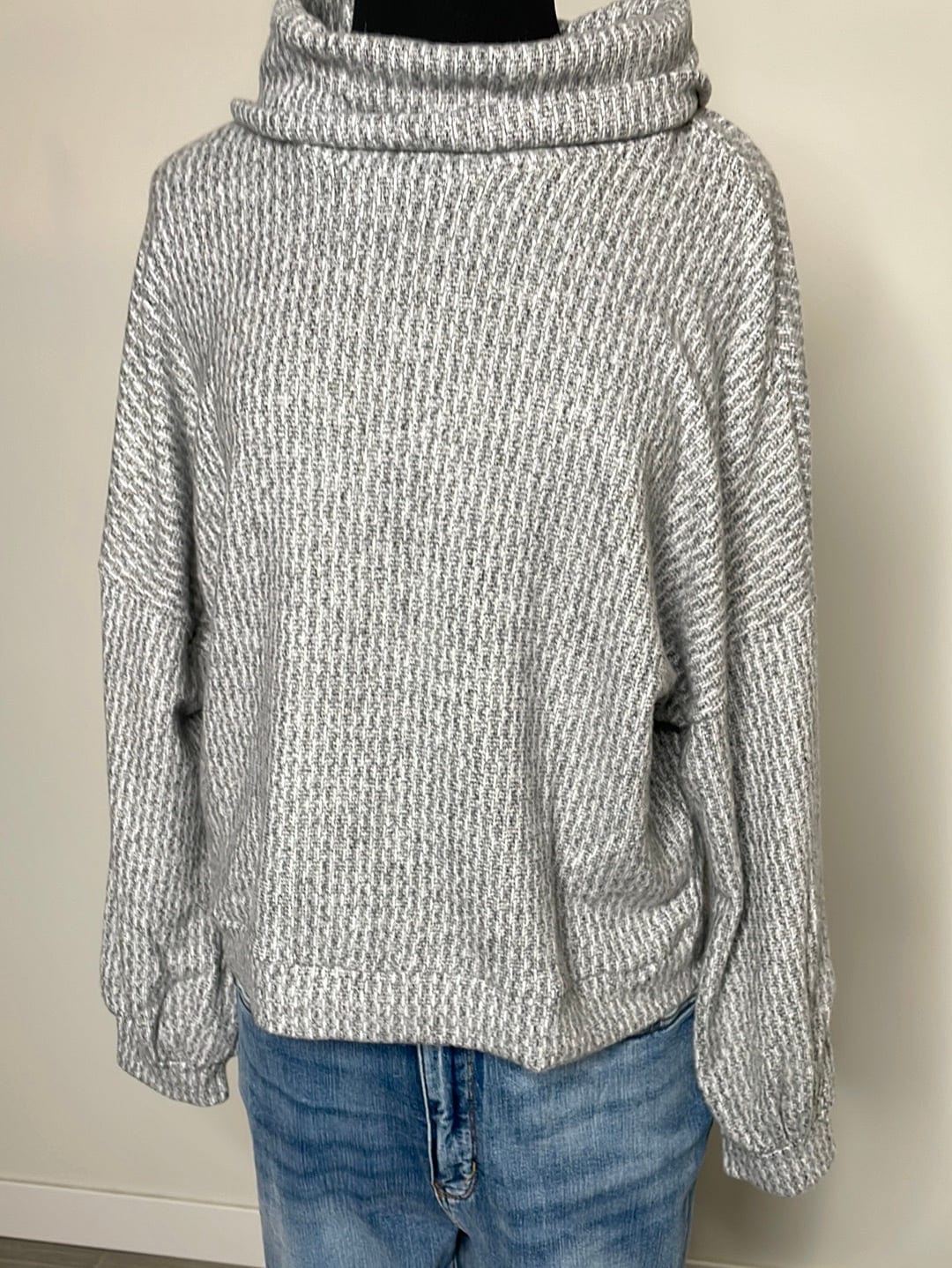 Grey Heathered Soft Brushed Sweater