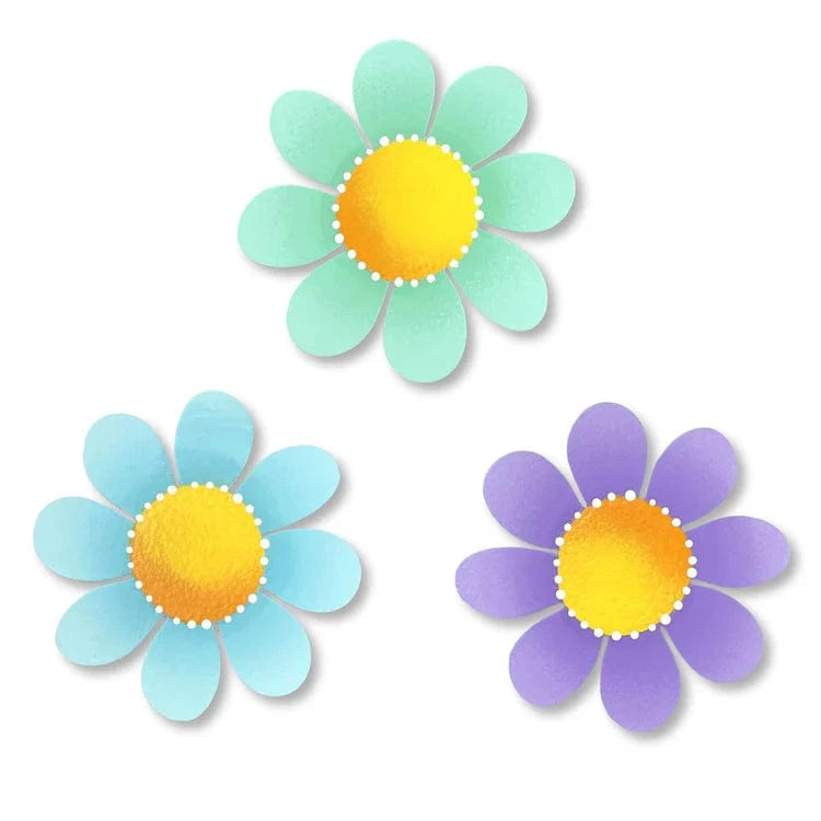 Flower Mini Art Pop Magnet Set of 3, Cool