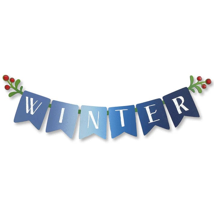 Winter Banner Magnet - Blue