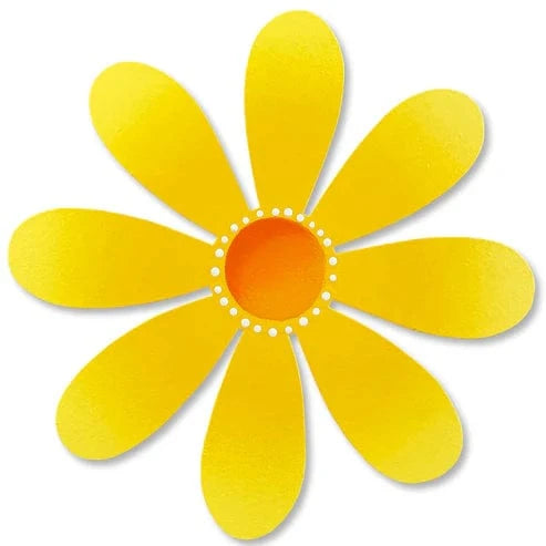 Yellow Roeda Flower Magnetic Art Pop