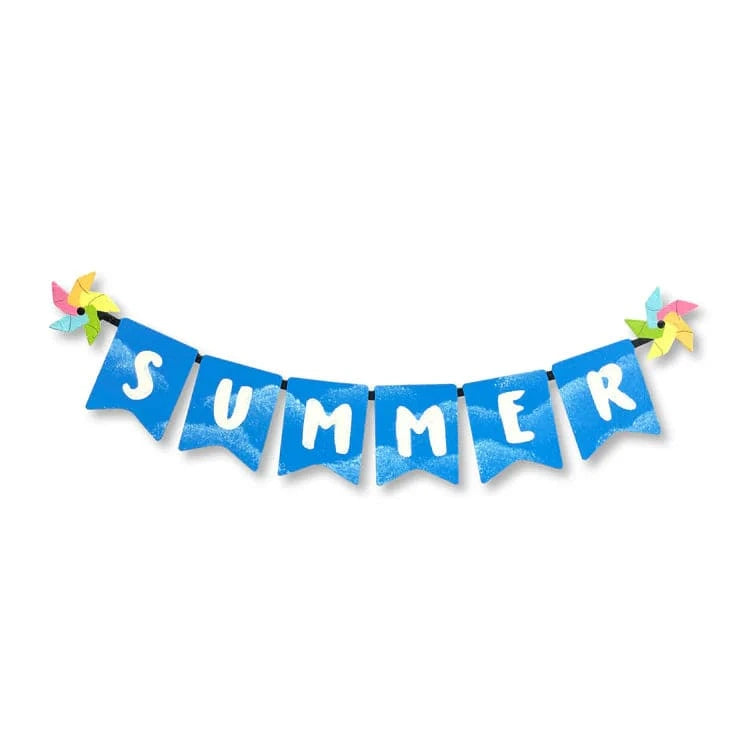 Summer Banner w/Pinwheels Magnet