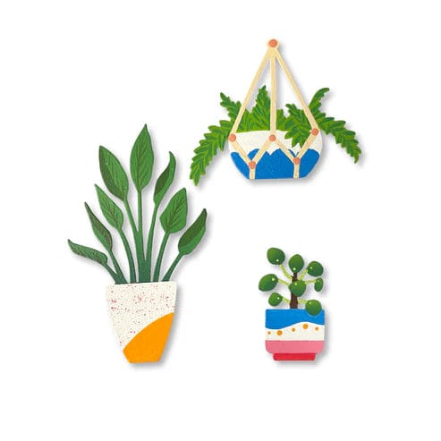 House Plants Magnets S/3
