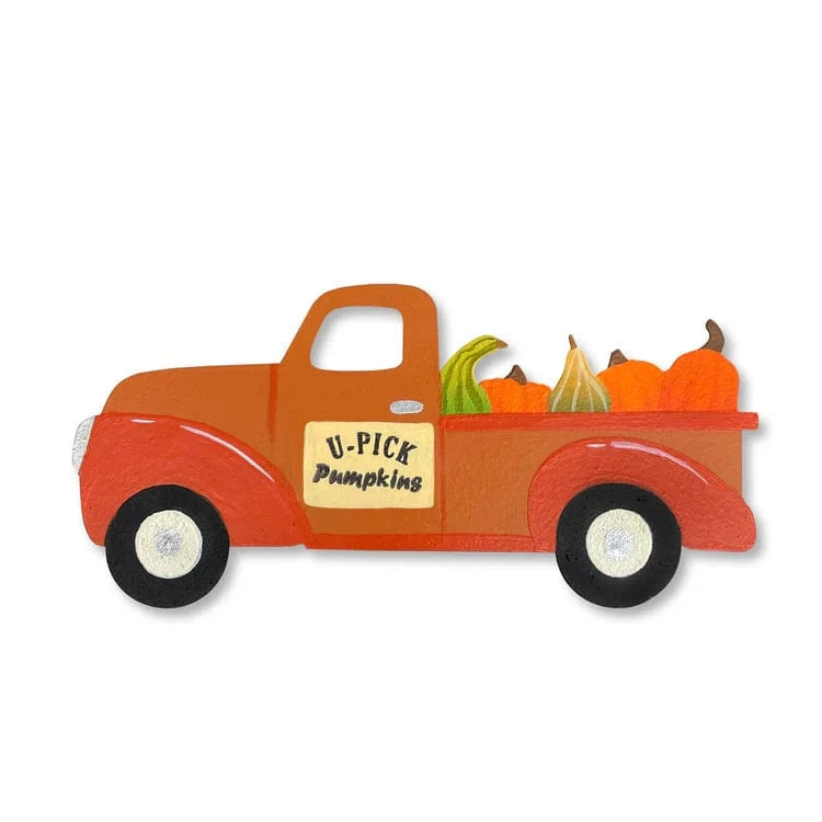 Fall Truck w/Gourds Magnet
