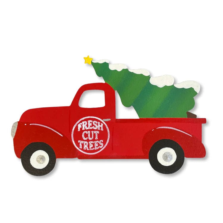 Holiday Truck w/Tree Magnet
