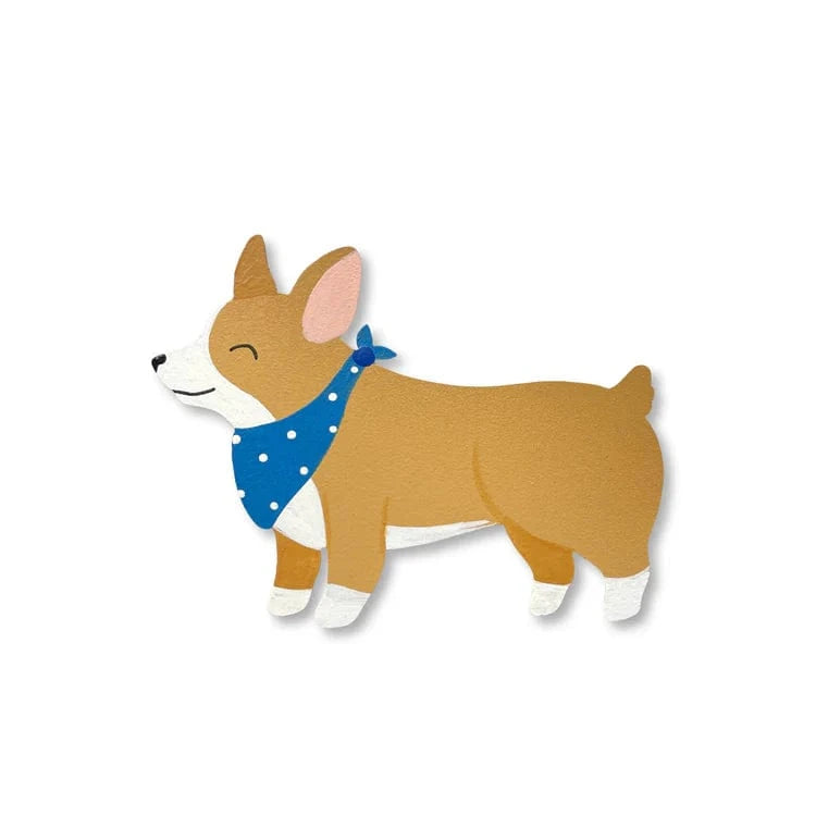 Corgi Dog w/Bandana Magnet