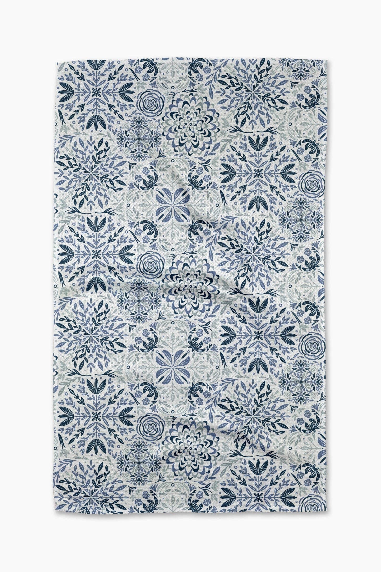 Floral Medallions Tea Towel