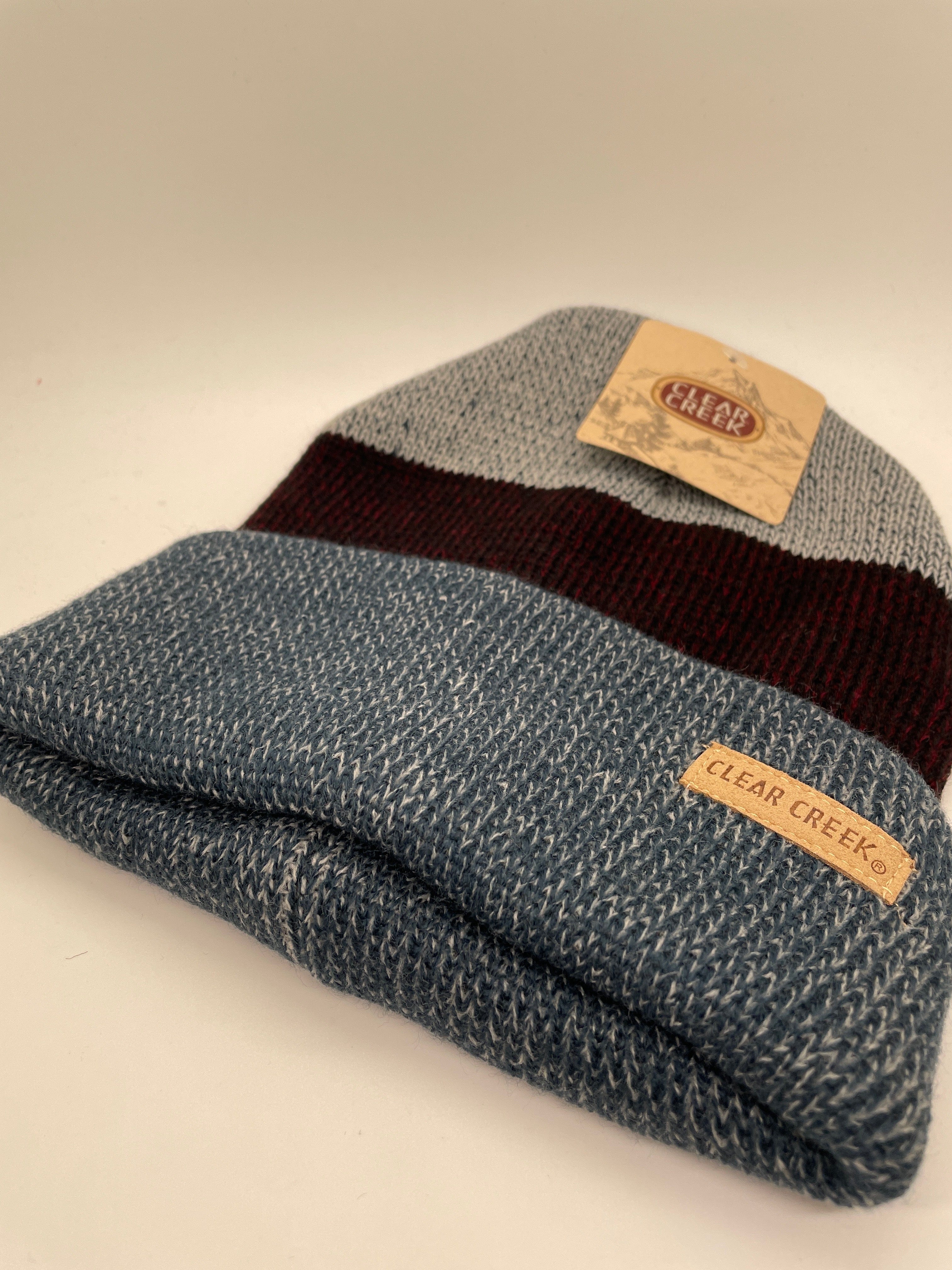 CC Blue Marled Tri-Color Cuffed Hat