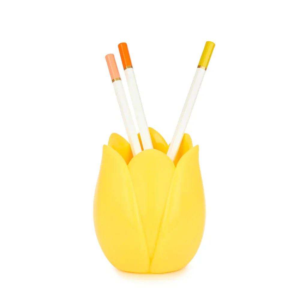 Yellow Tulip Pen Holder
