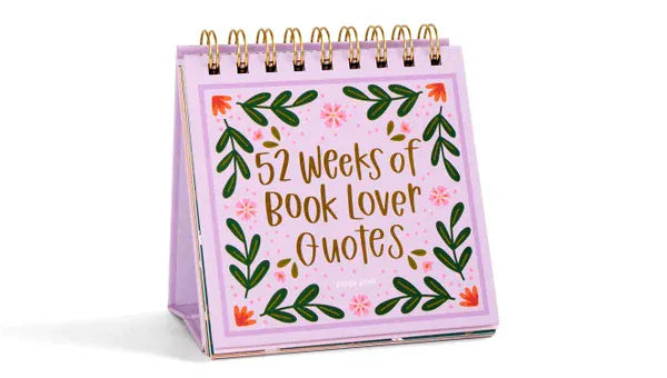 52 Weeks of Book Lover Quotes - Desk Flip Calendar