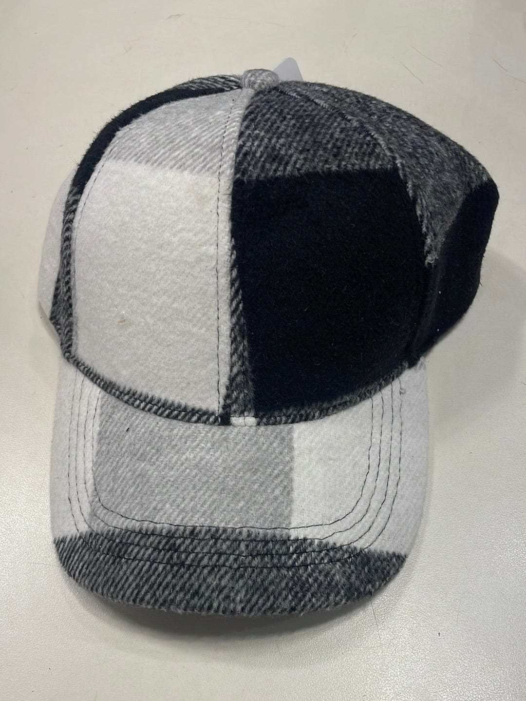 White Buffalo Plaid Baseball Cap