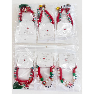 Christmas Theme Clay Bracelet Set