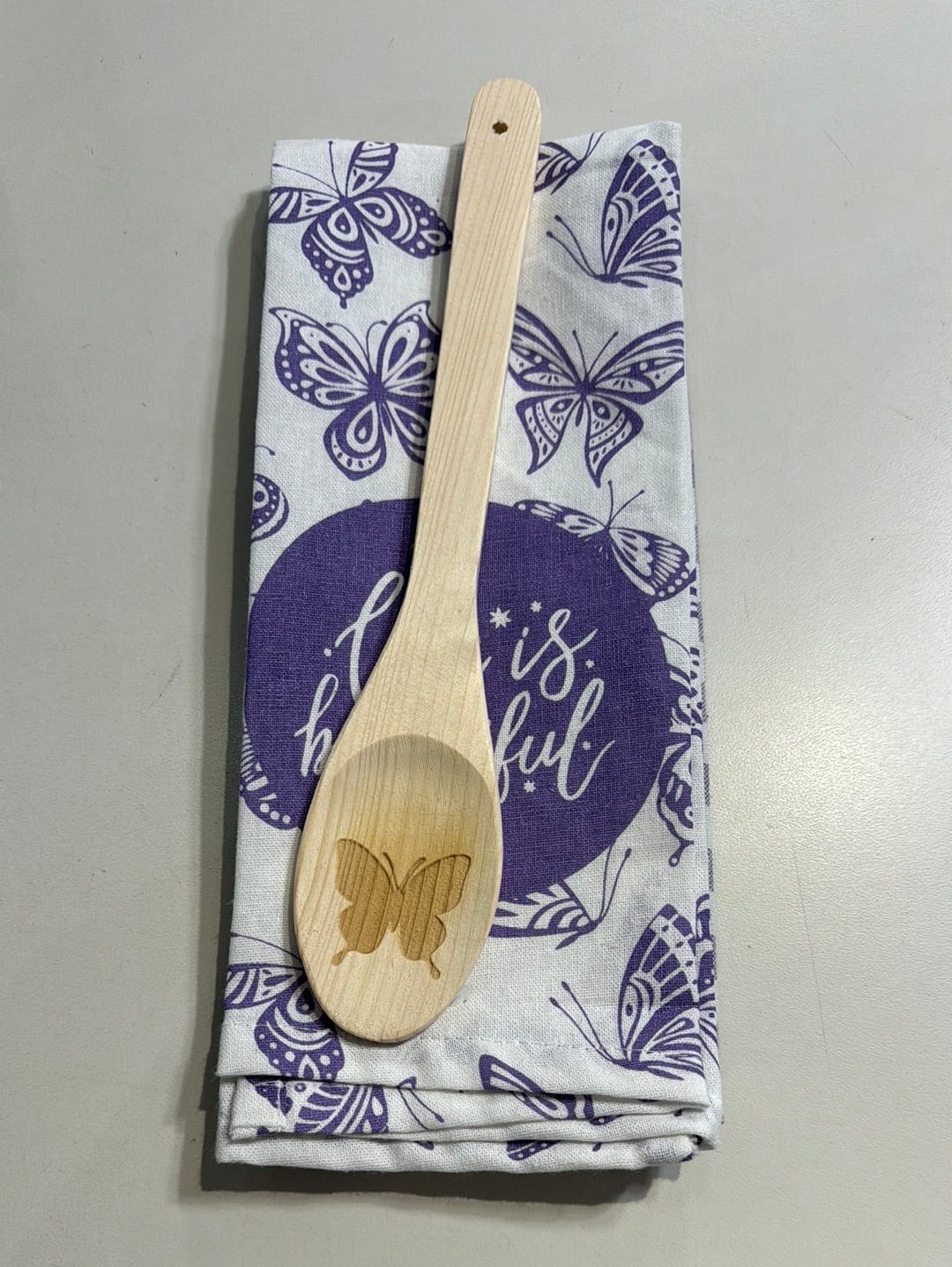 Spring 2pk Towel & Spoon Set