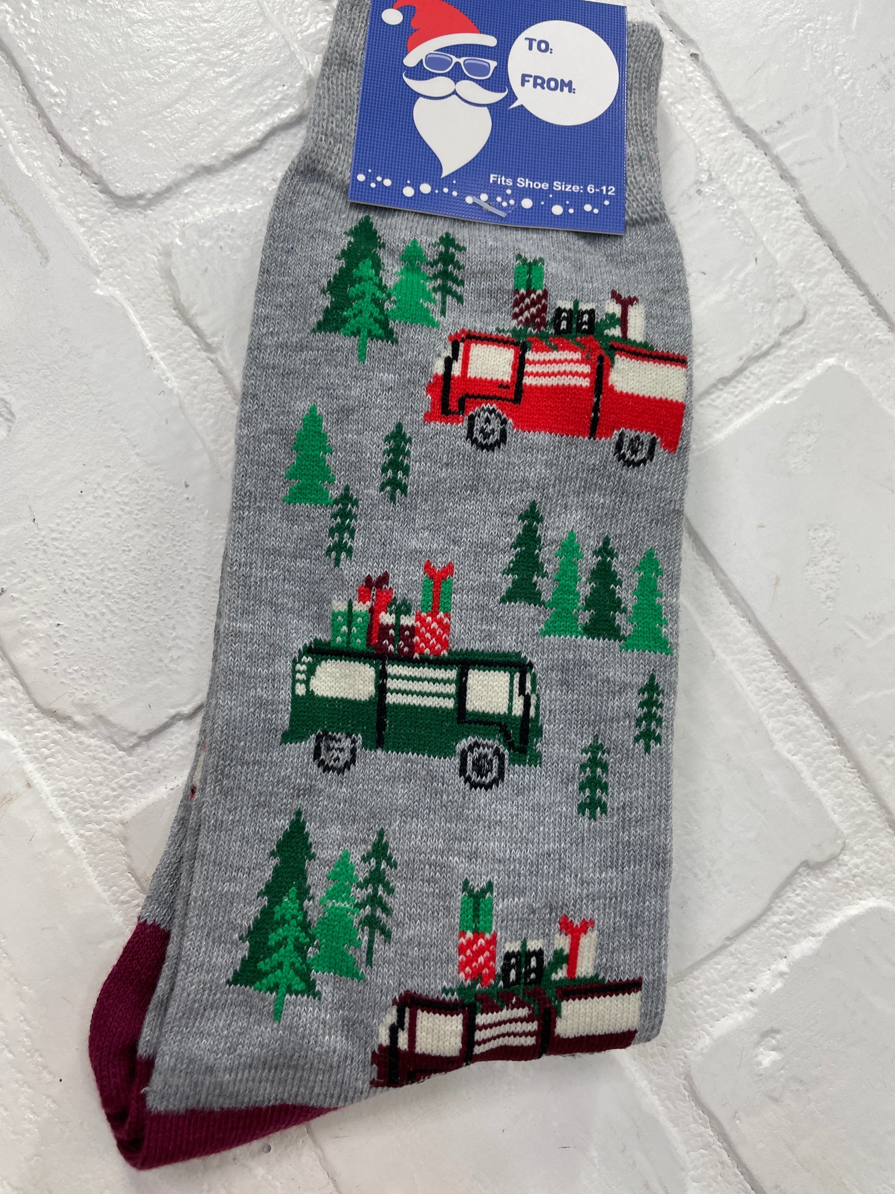 Men's Holiday Vans Grey Socks