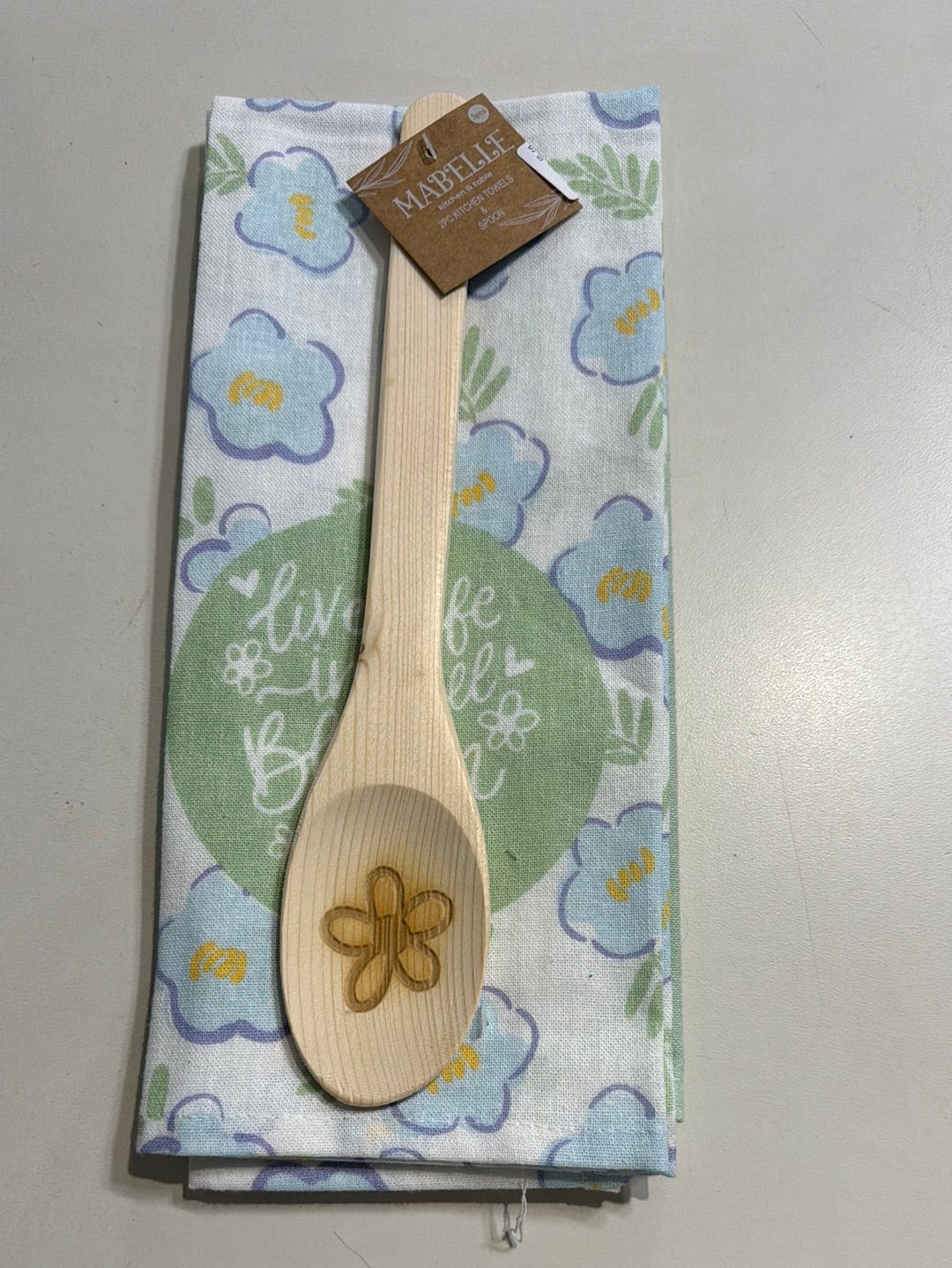 Spring 2pk Towel & Spoon Set