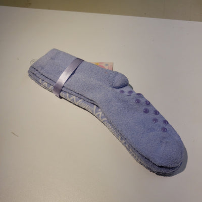Purple Snowflake Therapeutic Socks 2pk