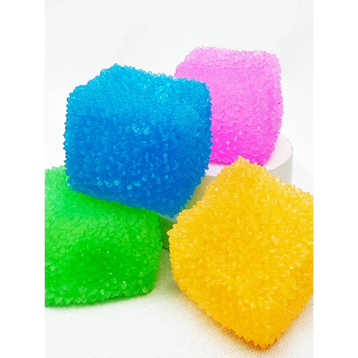 Viral Textured Ice Cube Squishy Toy