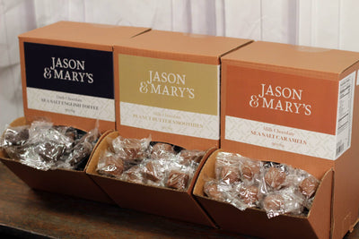 Bite Sized Dark Sea Salt Caramels