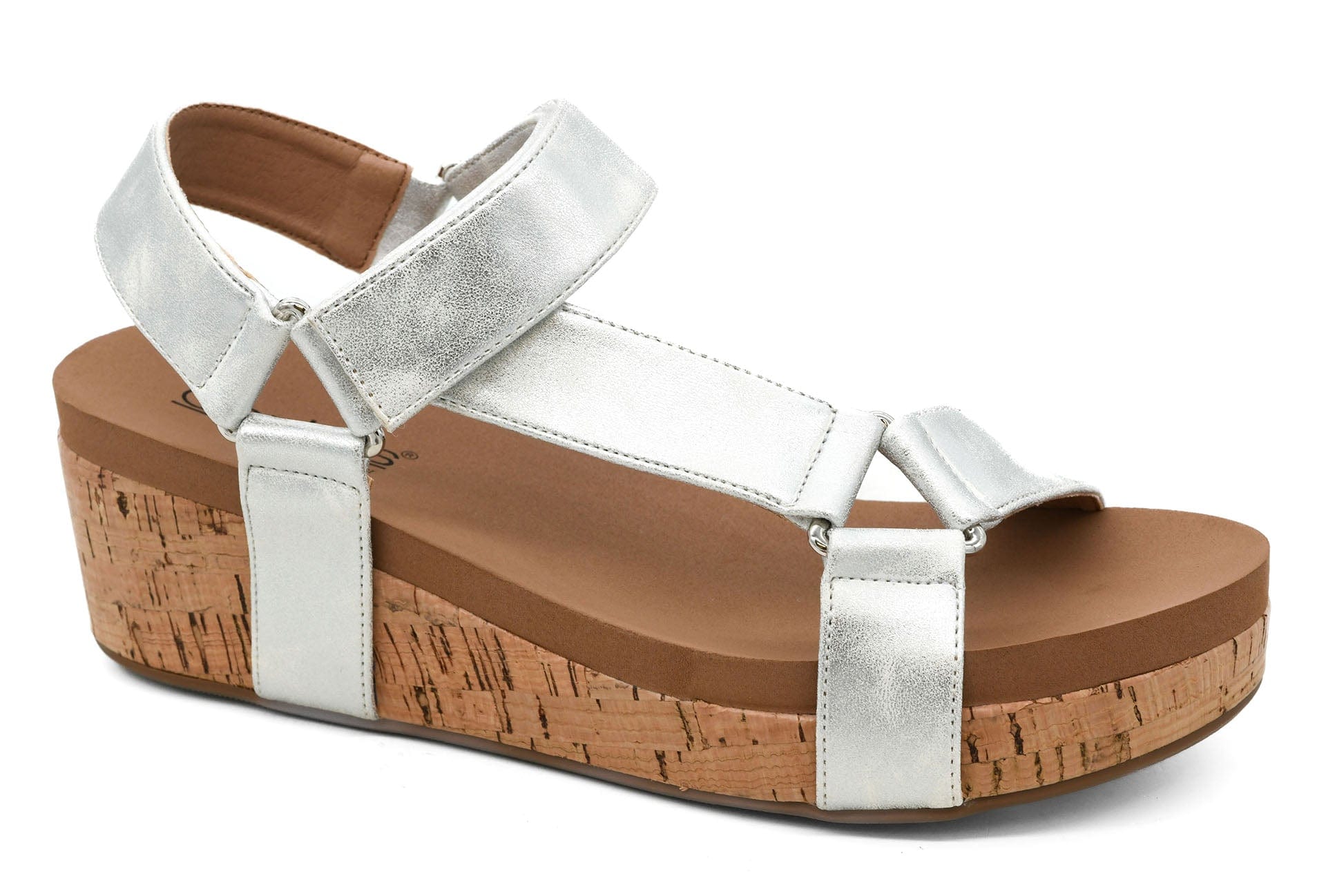 Don't Tempt Me Sandal - White Metallic