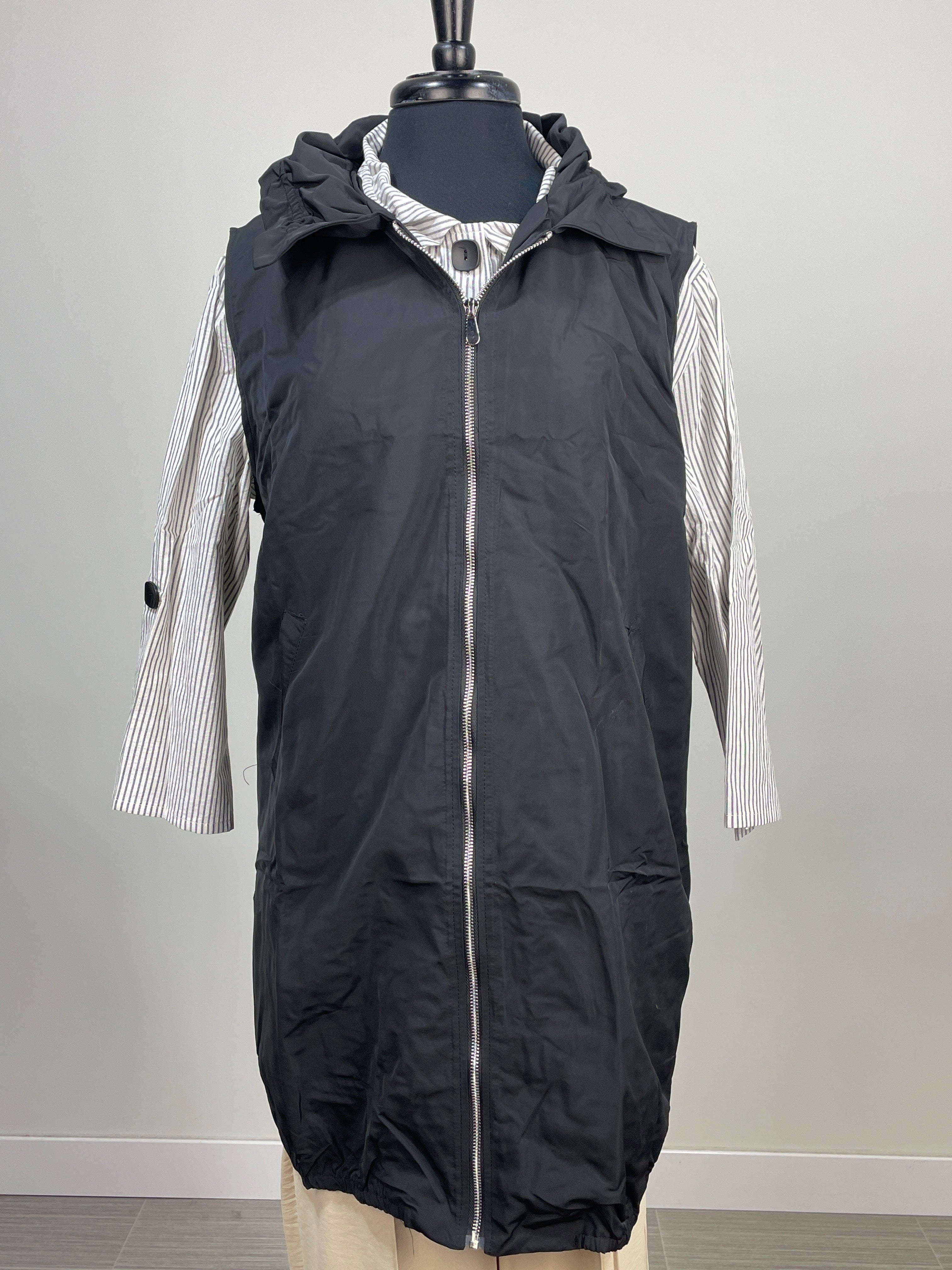 Black Nylon Collar Vest