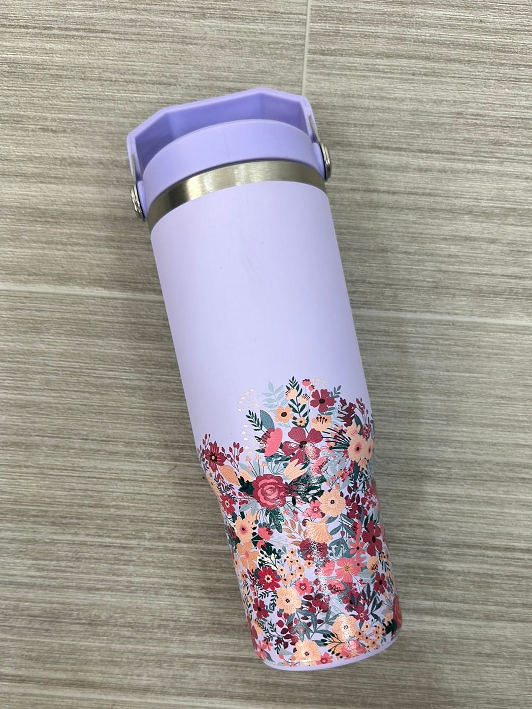 Lavender Floral Water Bottle