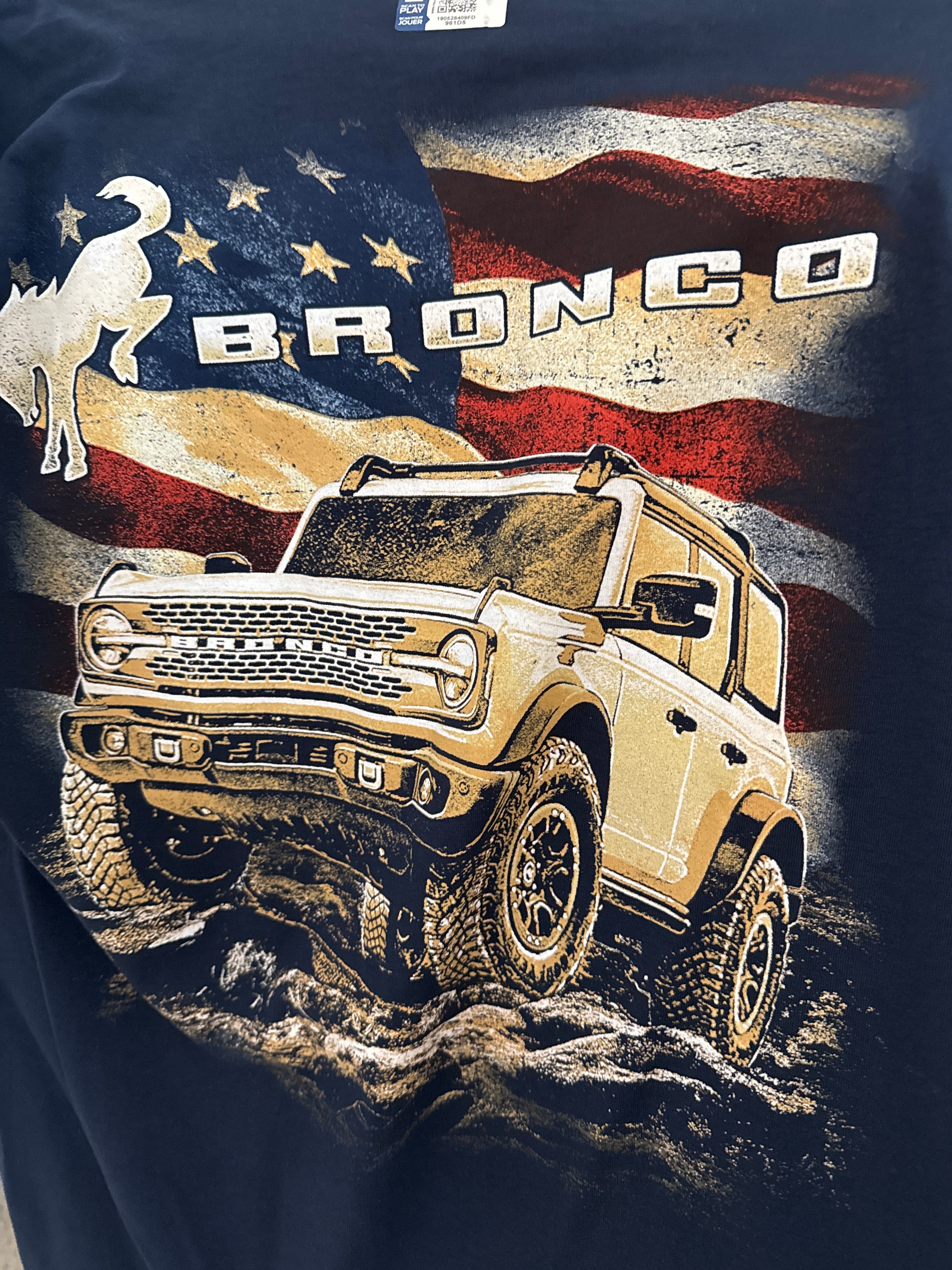 Jeep Bronco Off Road USA Navy T-Shirt
