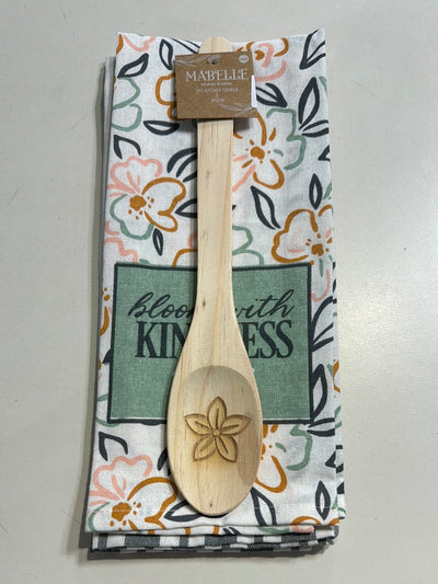 Spring 2pk Towel & Spoon Set