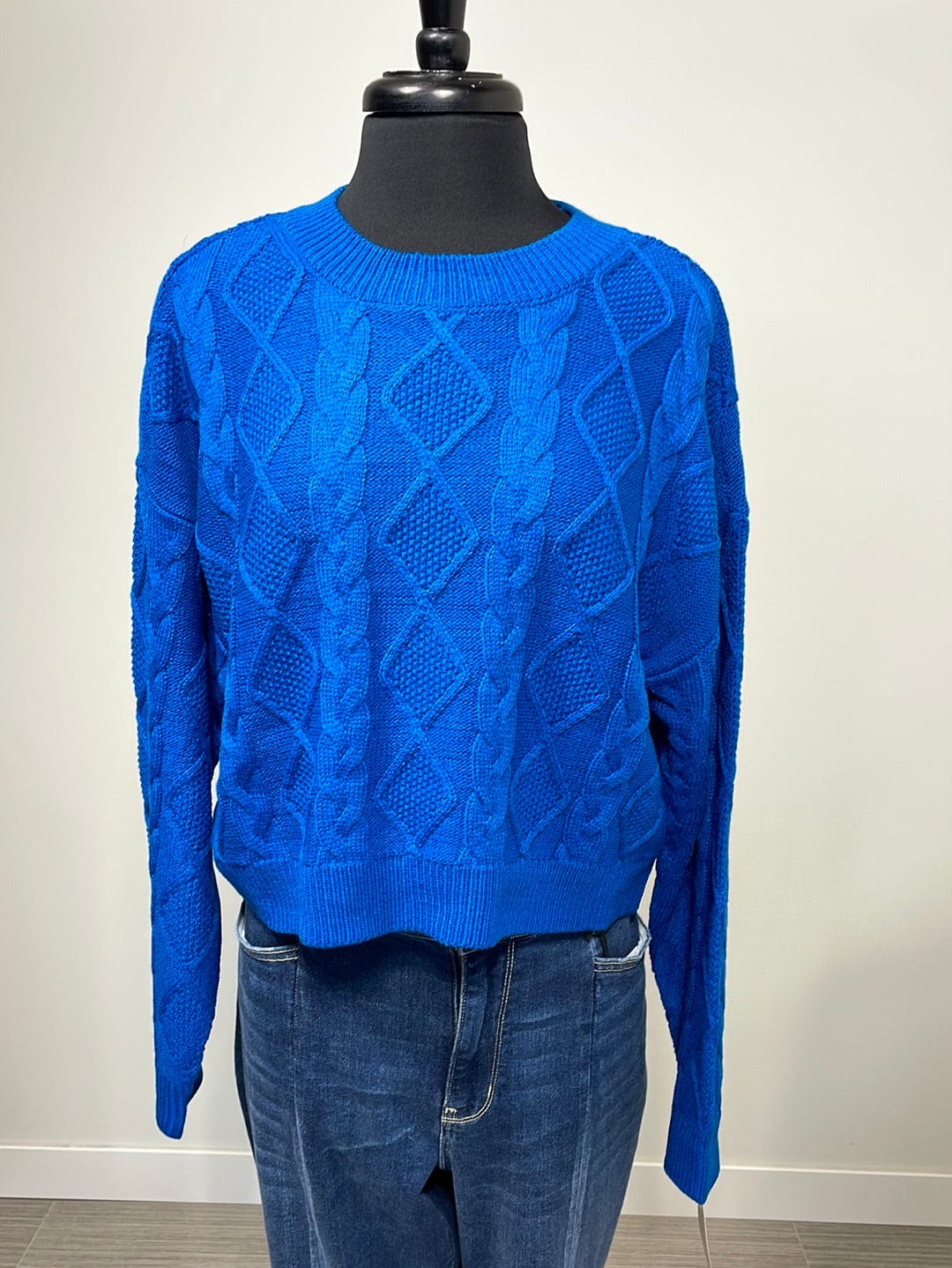 Ocean Blue Knit Sweater