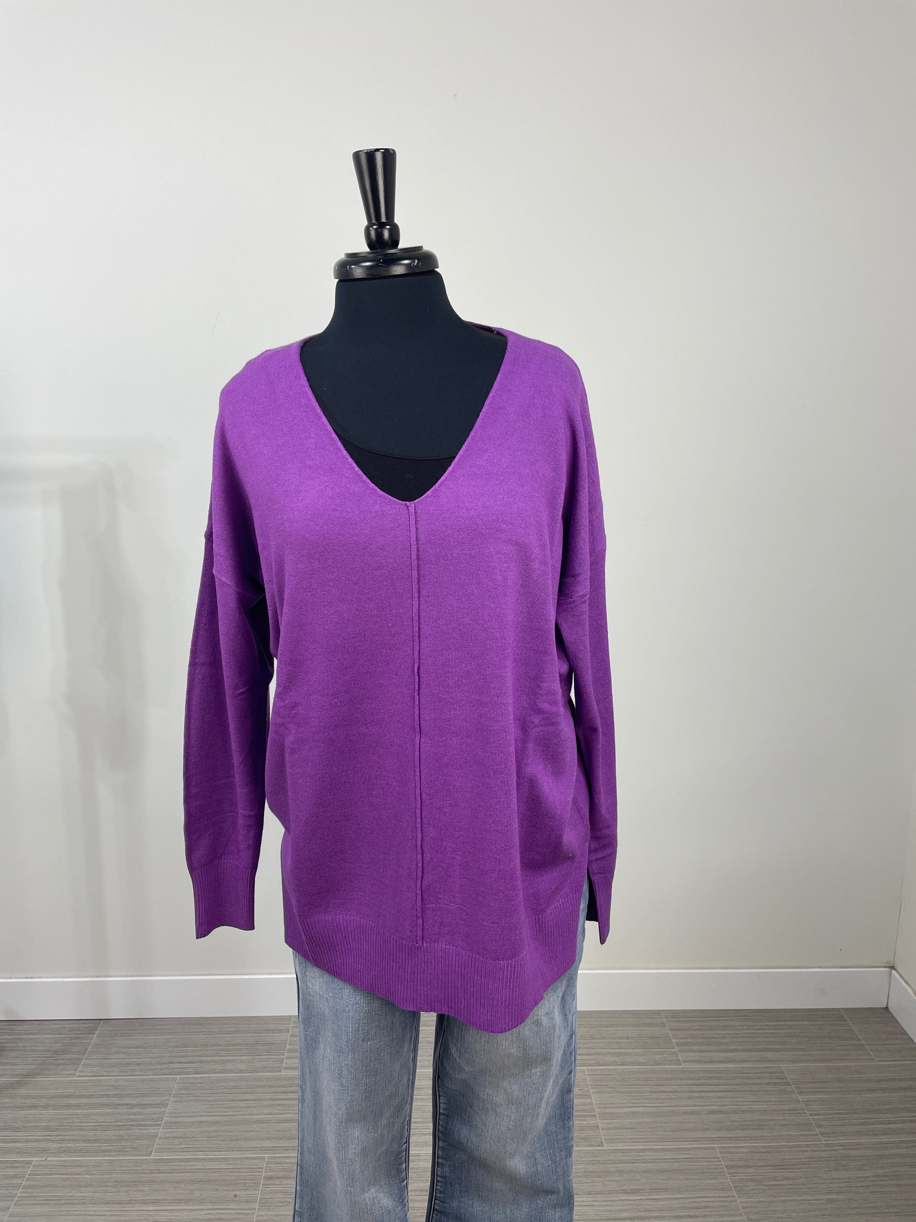 Violet Soft Butter Sweater